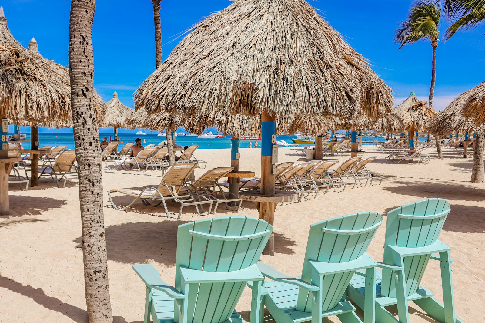 Beachfront resort along the Aruba coastline